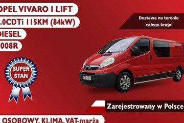 II Lift, 2.0CDTi 115KM, Klima, Zarejestrowany w Polsce, VAT-marża!